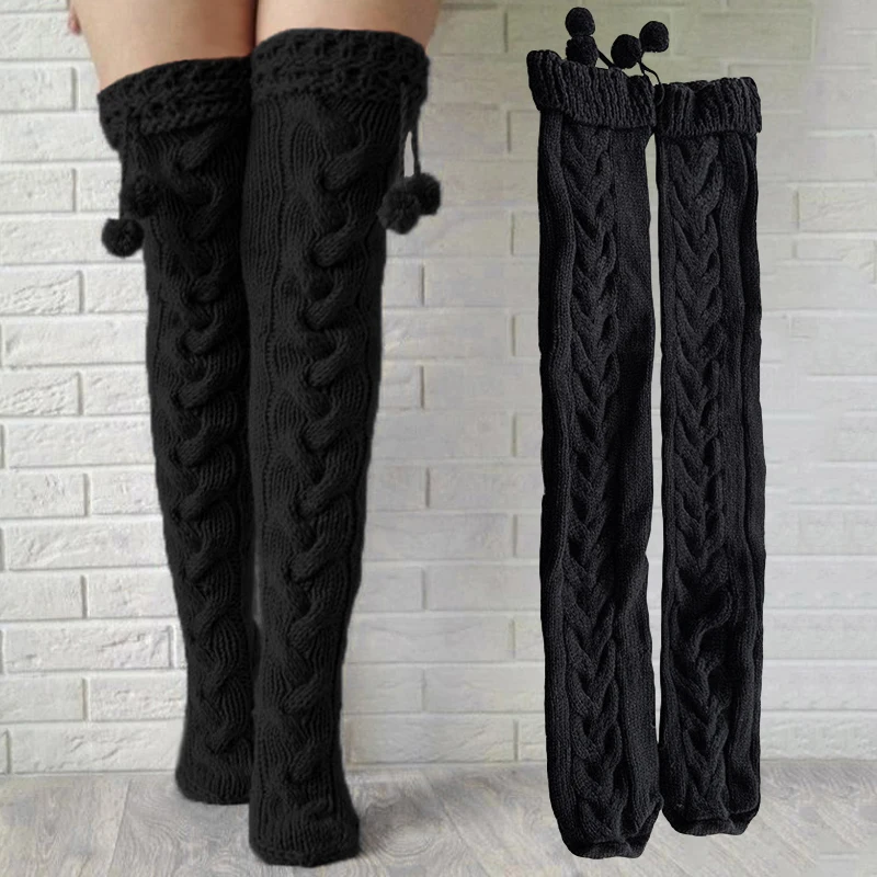

Women Long Stockings Warm Thigh High Socks For Ladies Girls New Fashion Knee Socks Leg Warmers Comfortable Long Boot Socks