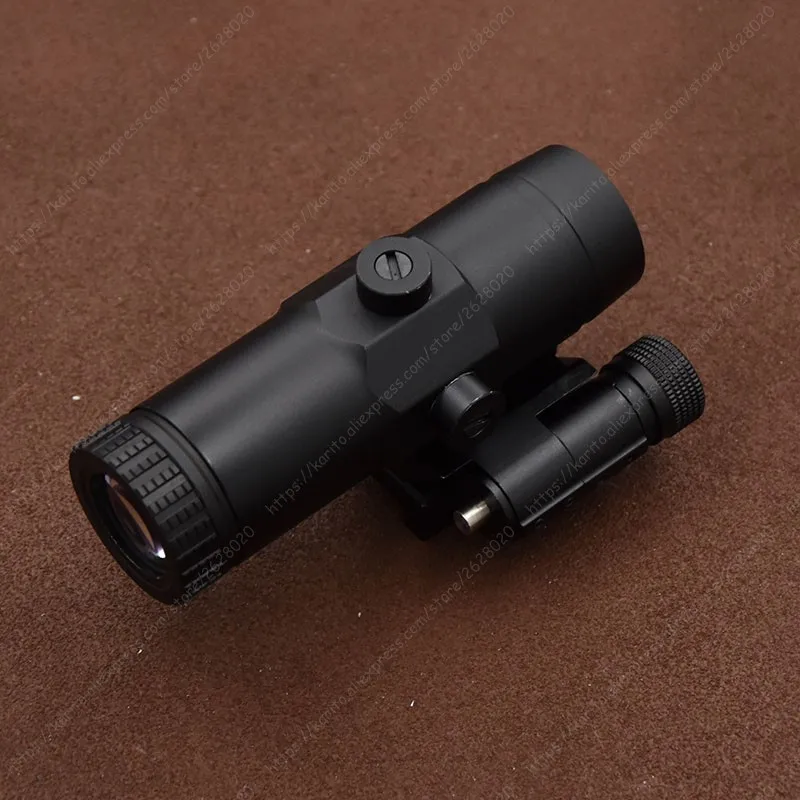Тактическая Лупа 3x прицел для винтовки 1x Red Dot Sight с откидной основой крепления на