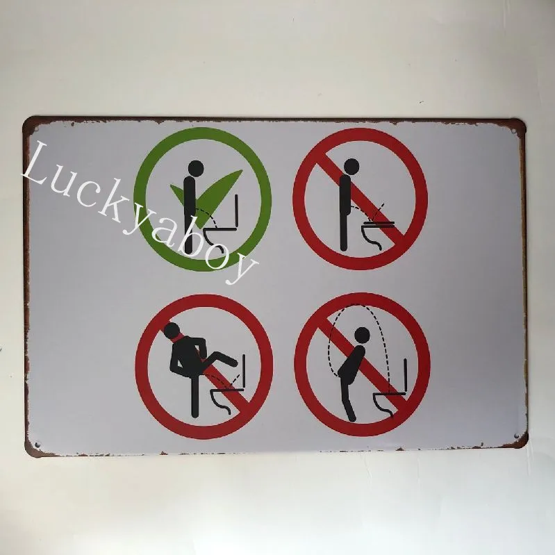 [Luckyaboy] туалет душевая кабина для Предупреждение Happy Кухня Поэзия слова Винтаж Металл Ретро жестяная вывеска бар, кафе, дом Бар Паб Декор - Цвет: 15
