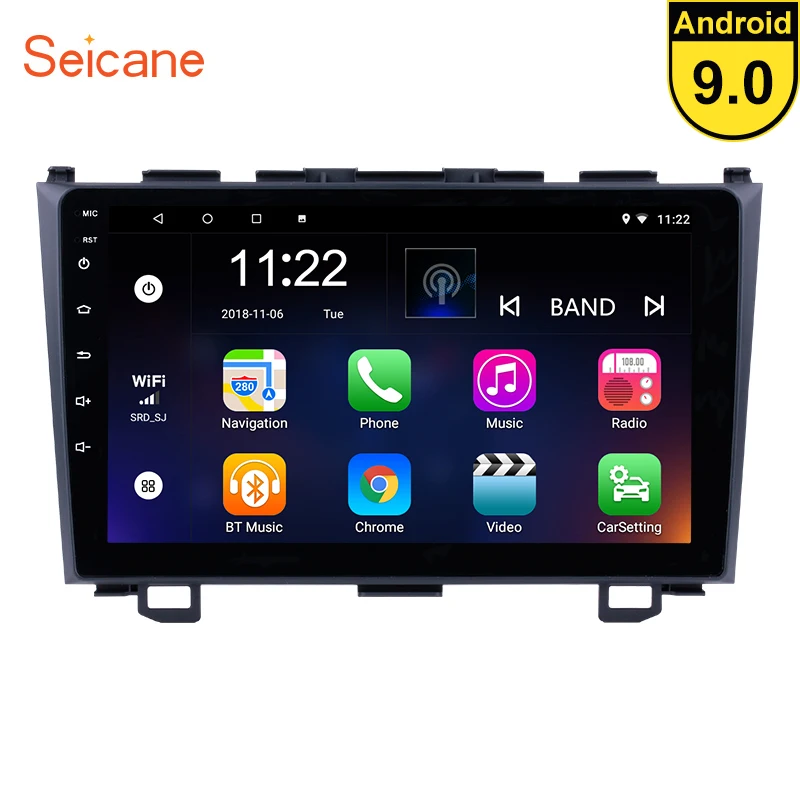 Seicane 9 &quotAndroid 0 2.5D Автомобильная магнитола gps навигация магнитофон для 2006 2007 2008 2009