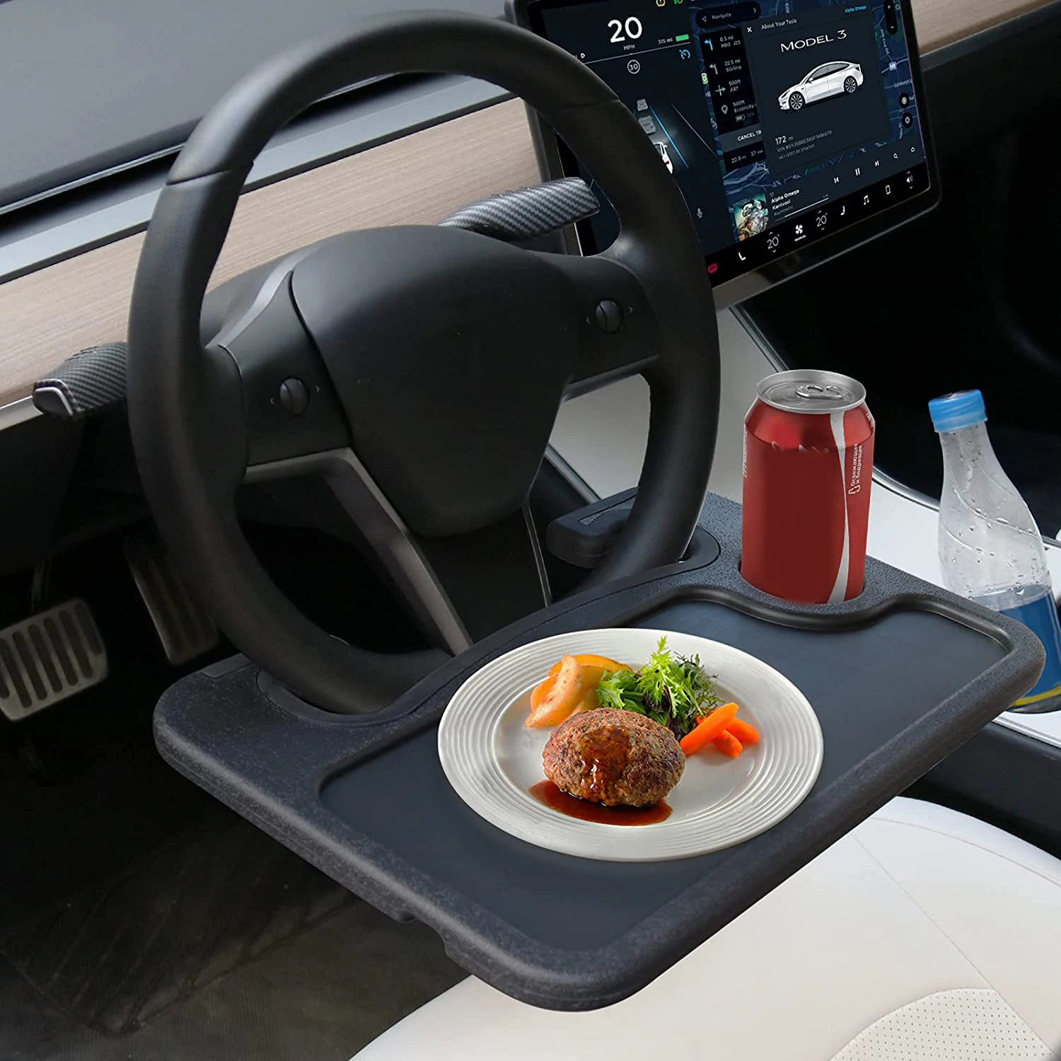

Car steering wheel table laptop for Tesla Model 3 S X Y car tray small table laptop car driver travel table