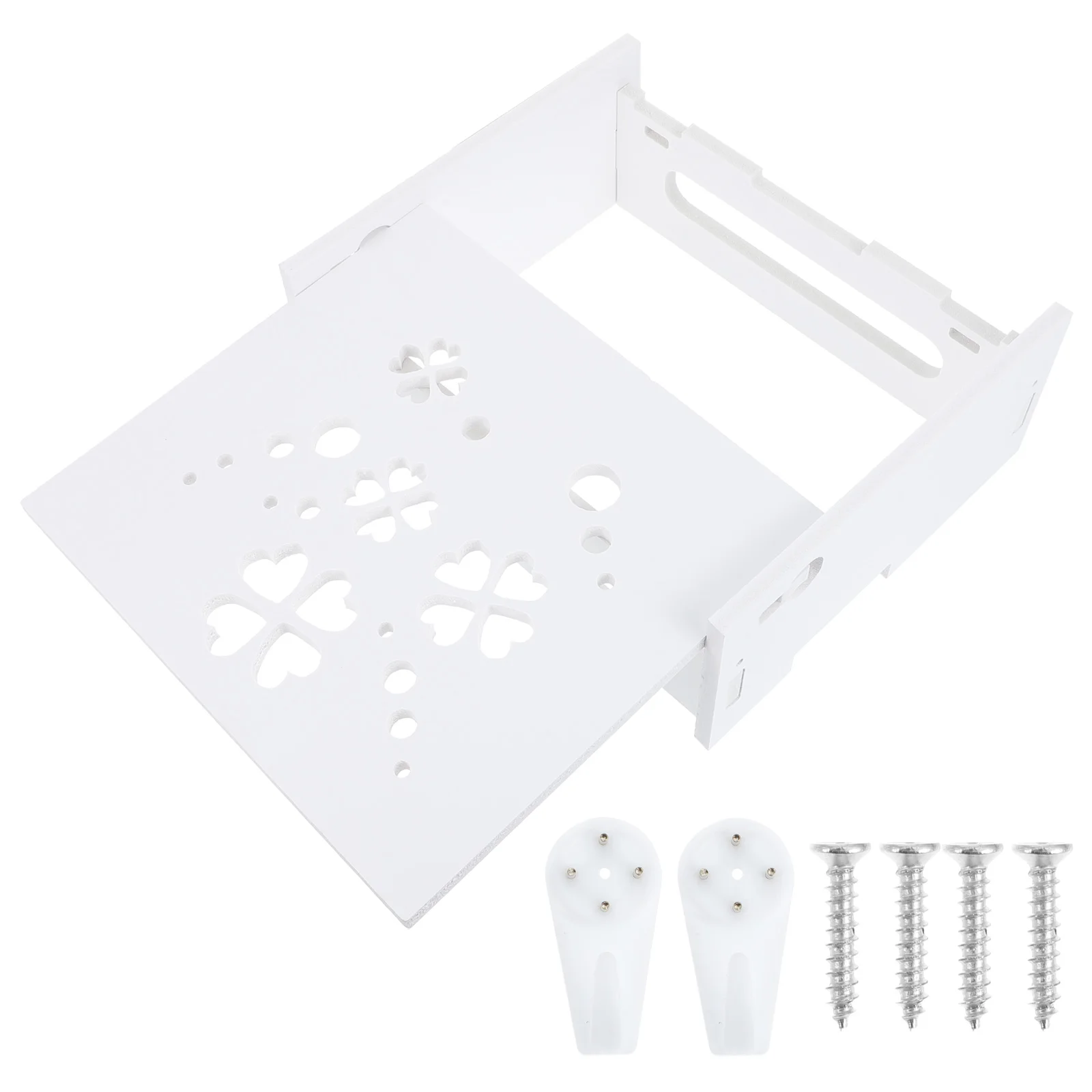 Caja de almacenamiento profesional para enrutador, estante de almacenamiento sin perforaciones, 1 Juego-0