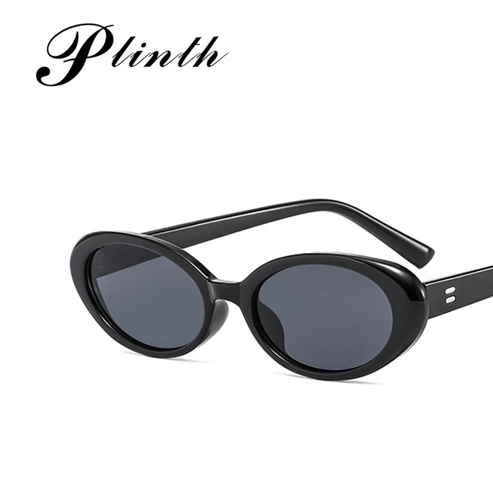 

Классические Овальные Солнцезащитные очки UV400, женские сетчатые овальные Овальные Солнцезащитные очки с рисовым гвоздиком красного цвета, ...