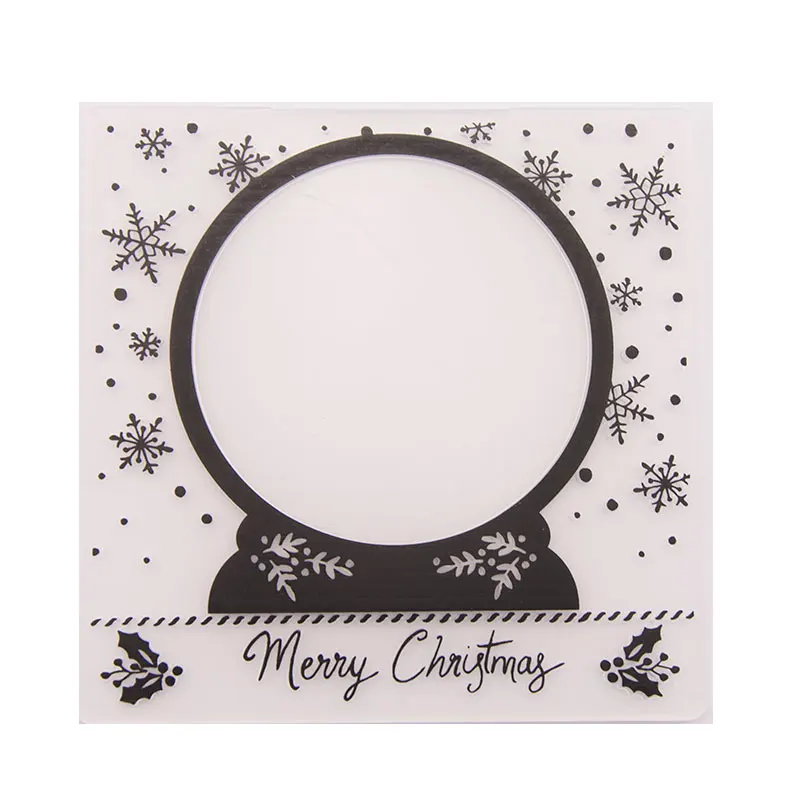 3D Хрустальный шар тиснение папка пластины дизайн сделай сам штампы для резки