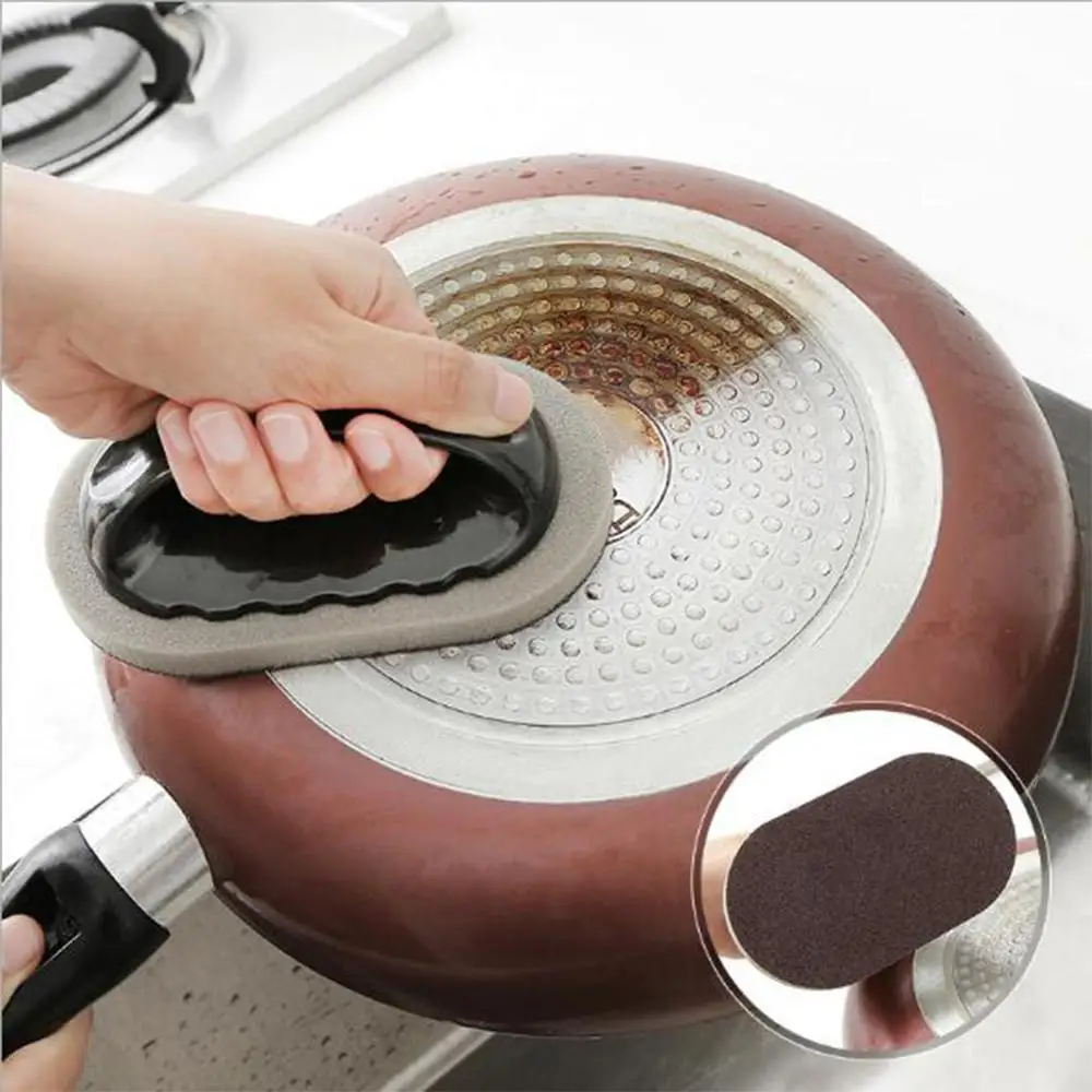 Абразивная Наждачная щетка инструмент для очистки кухни губчатая миска кастрюля