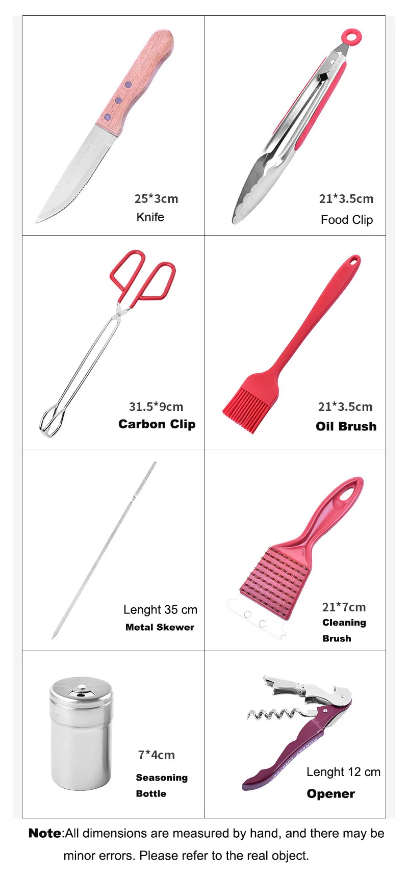 Складной гриль для барбекю и наборы инструментов с ящиком