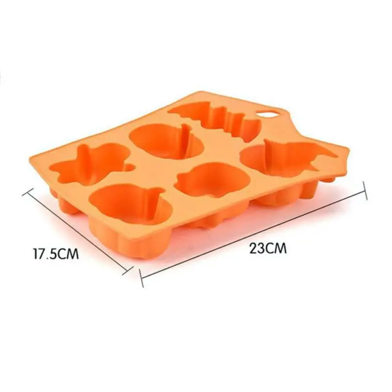 DIY Cake Decorating Bakeware Tools Halloween Holiday Bat Shape Chocolate Molds Pumpkin Mold 6 Cavities Ghost | Дом и сад
