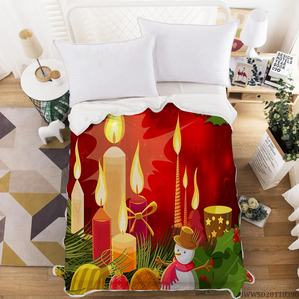 

Christmas Series Blanket 3D Creative Pattern Design Blanket Super Soft Highend Fashionable Unique Bed Gift For Children