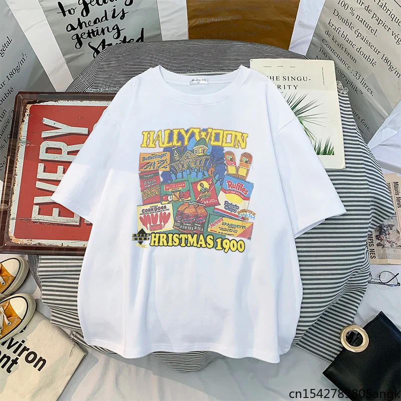 

New Summer Classic Clothing Loose Women T-shirt Y2k Print High Street Harajuku Unisex Clothes Oversized