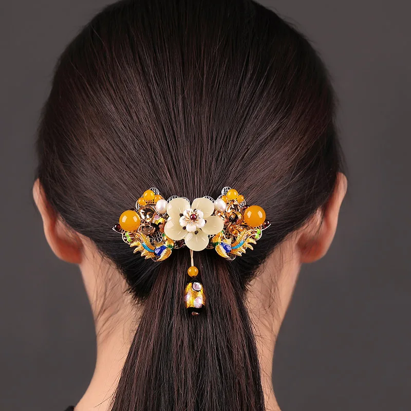 Древний стиль этнические большие заколки для волос украшения женские аксессуары