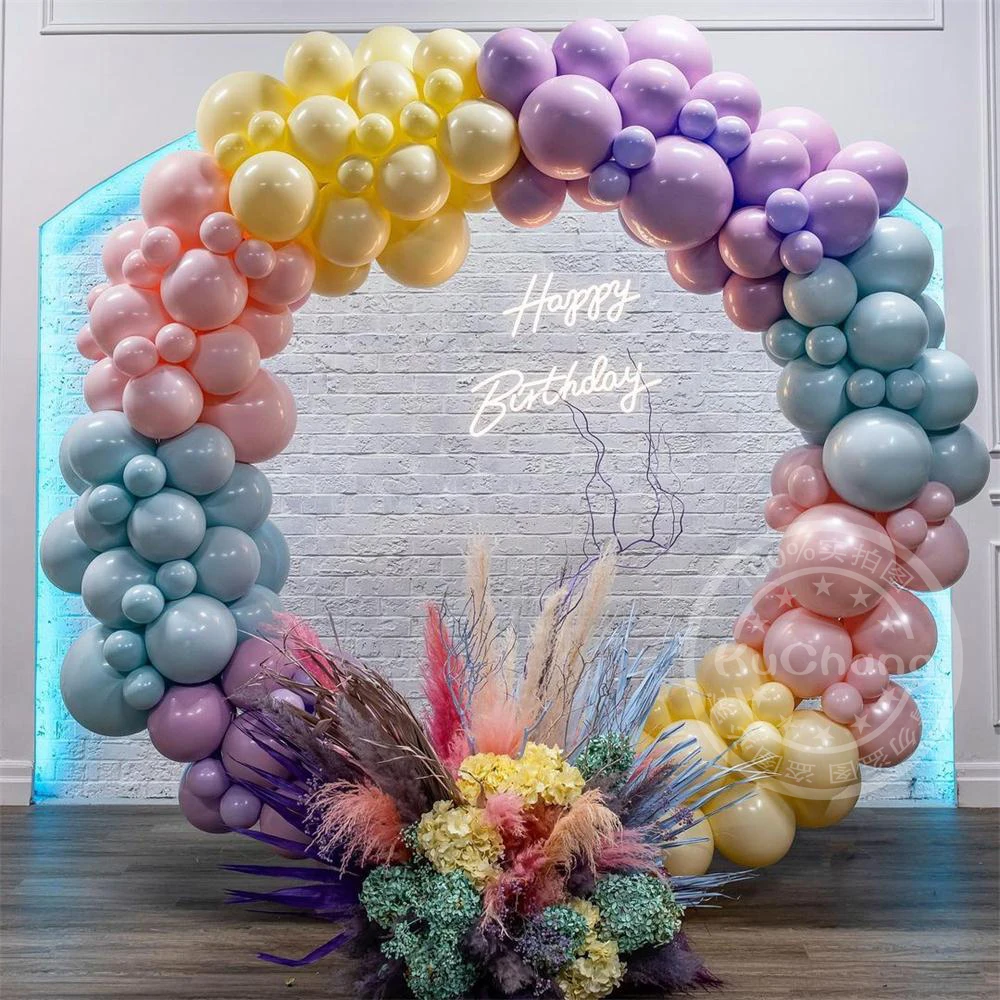 

162 шт Розовый Макарон фиолетовый синий латексные шары Арка Гирлянда Свадьба детский душ День Рождения Вечеринка декорации Globos