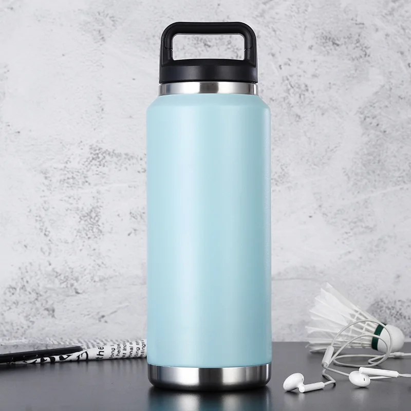 

Water Bottle Thermos Bottle Vacuum Flask 36Oz Big Mouth Bottle Double Wall Stainless Steel Mug Cup Water Bottle Car Cup