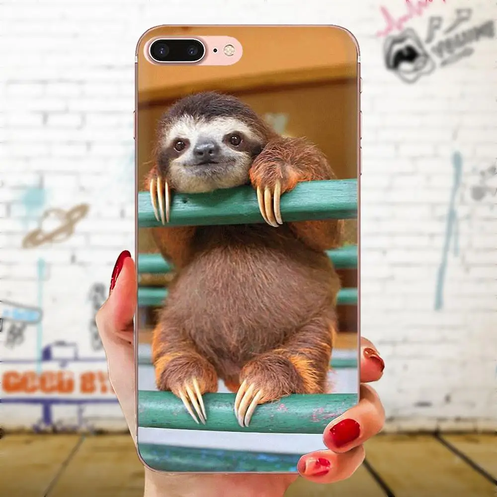 Sloth Animales Soft Shell Phone Case For Galaxy Grand A3 A5 A7 A8 A9 A9S On5 On7 Plus Pro Star 2015 2016 2017 2018 | Мобильные