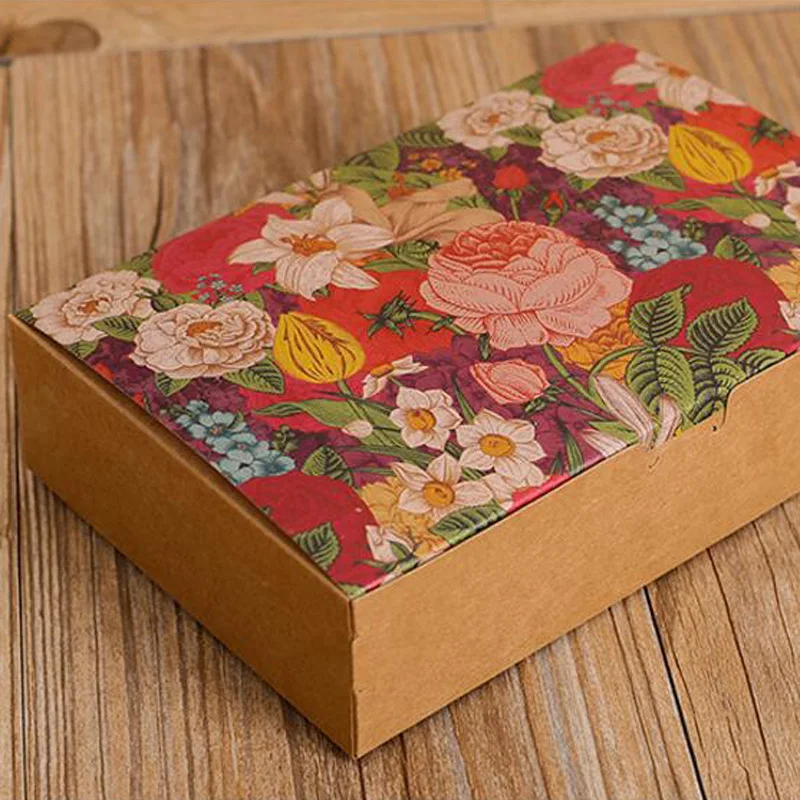 200 шт./лот Упаковка из бумаги в виде цветов для кексов винтажная Цветочная