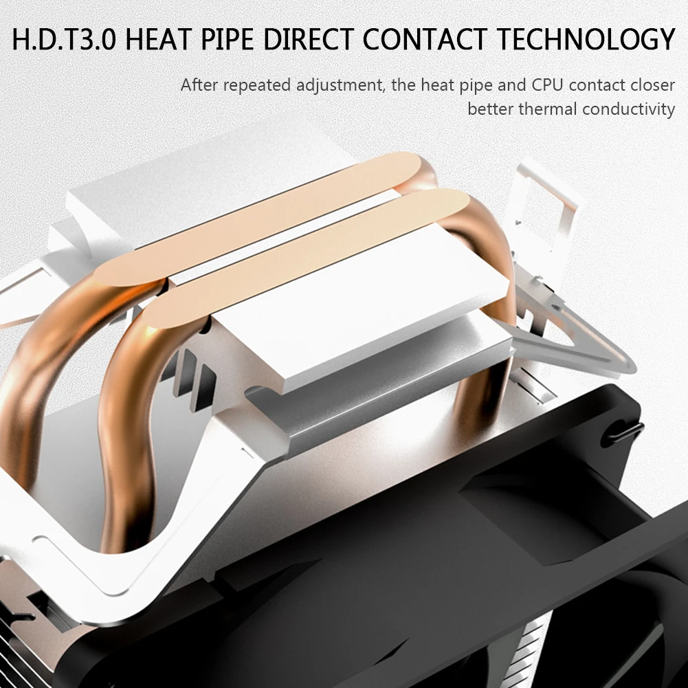 

ID-COOLING SE-902-SD Universal CPU Cooler for LGA 1200 115X AM4 AM3 FM CPU Air Cooler with 2 Direct Contact Heat Pipes 92mm Fan