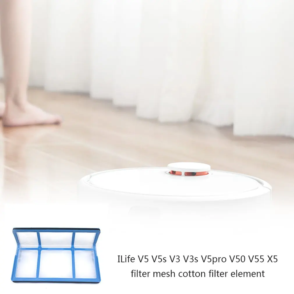 Лучший первичный фильтр Hepa для Ilife V5 V5s V3 V3s V5pro V50 V55 X5 Pro Аксессуары пылесоса|Детали