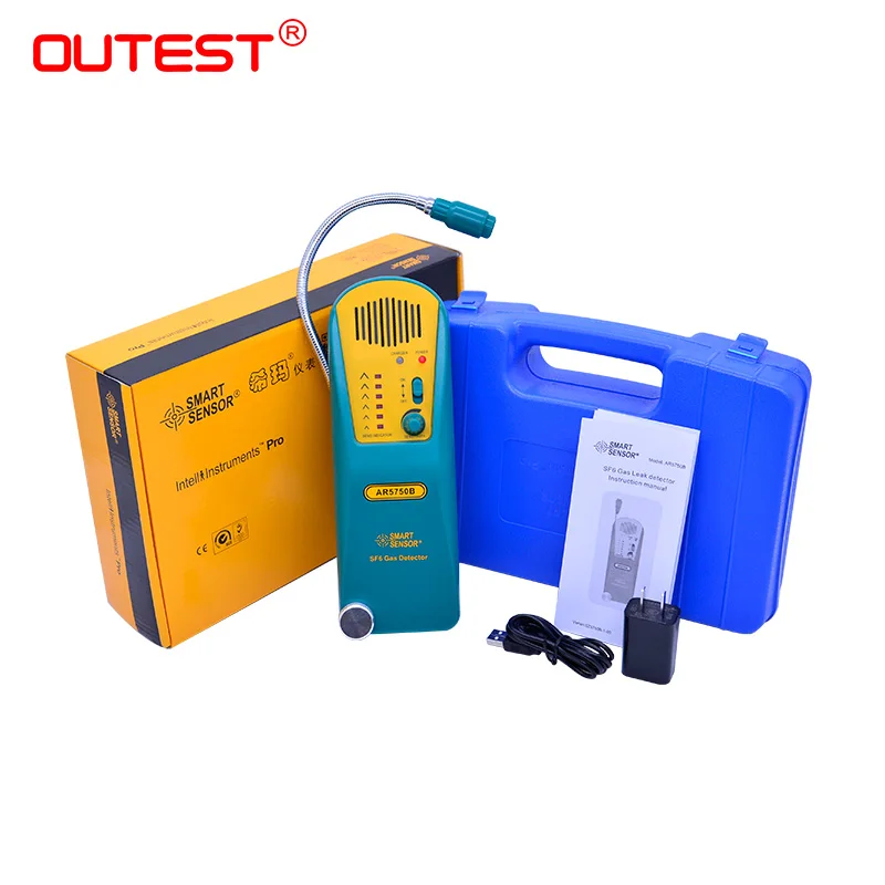 OUTEST Профессиональный галогенный детектор газа SF6 утечки хладагента Выхлопных