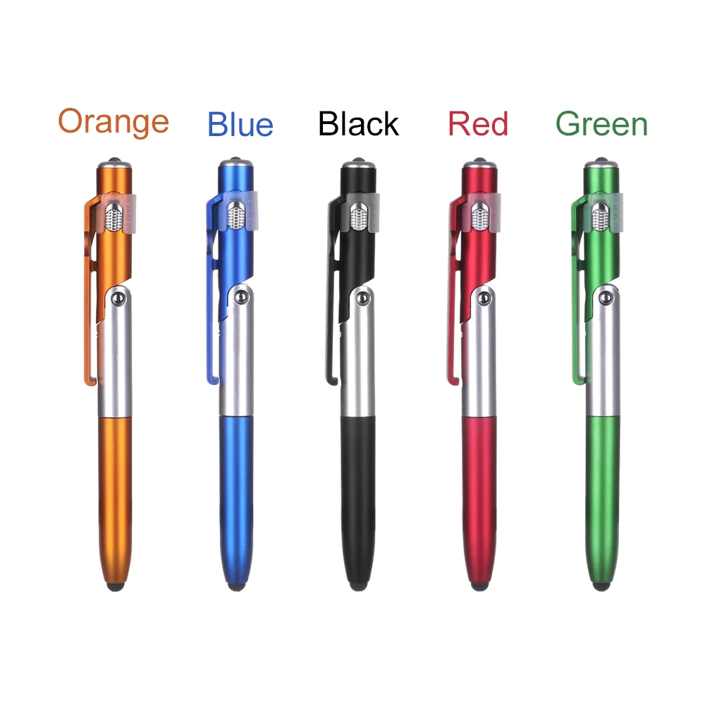 

4-in-1 Folding Ballpoint Pen Screen Stylus Touch Pen Universal mini Capacitive Pen with LED For Tablet Cellphone