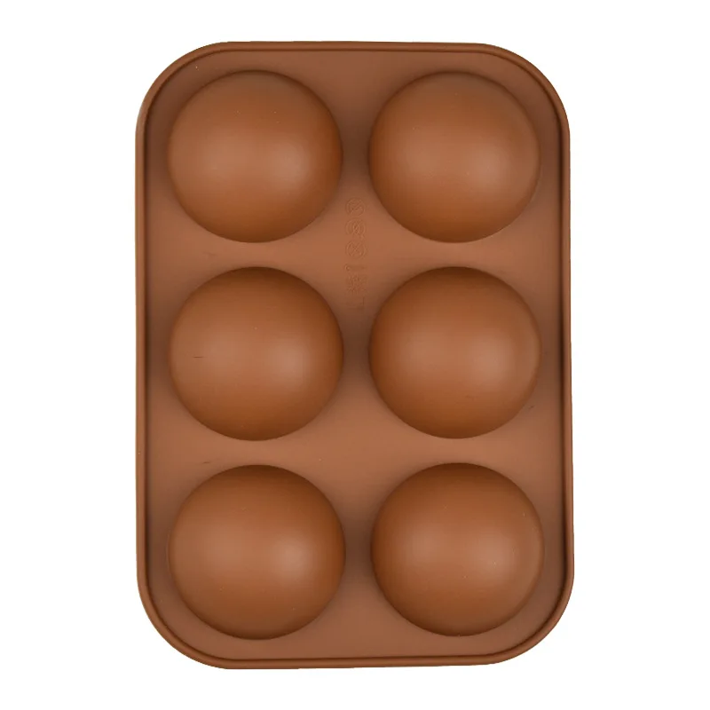 6 сделай сам половинная Сфера круглая силиконовая форма для шоколада капкейков