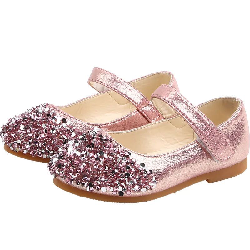 

Princess Glitter Kids Leather Shoes For Little Girls Dress Wedding Dancing Shose Children Shoes Baby 1 2 3 4 5 6 Year Old B03