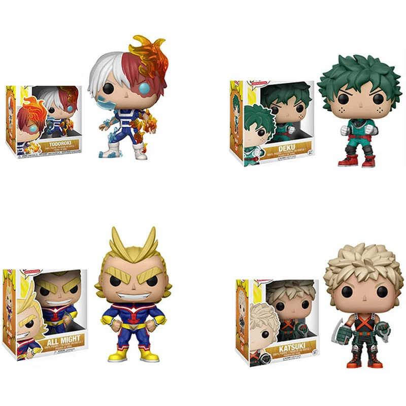 FUNKO MY HERO Академия DEKU KATSUKI ALL MIGHT TODOROKI виниловая экшн фигурка Коллекционная модель