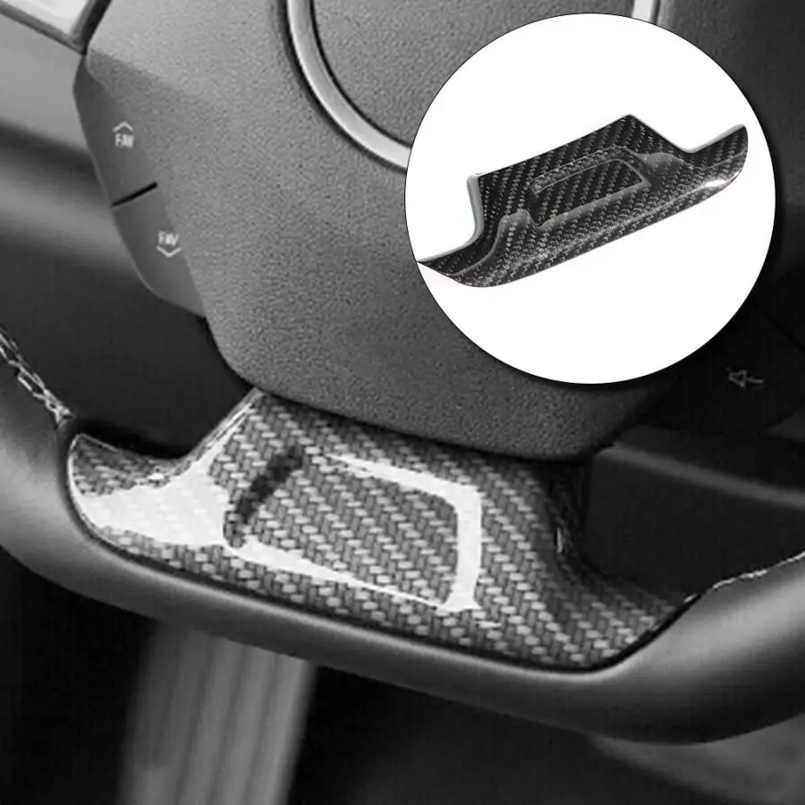

Suitable for Chevrolet Camaro ZL1 2017 2018 2019 Carbon Fiber Interior Steering Wheel Cover Auto Accessories