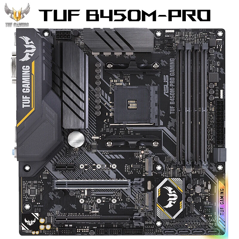 Preise Marke Neue ASUS TUF B450M-PRO GAMING Motherboard + AMD Ryzen 7 (r7) 3700X Prozessor CPU Motherboard Set Für PC DIY