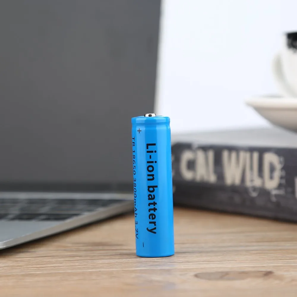 18650 Li-ion 3800mAh Capacity 3.7V Rechargeable Battery for LED Torch Flashlights Blue New Torch 18650 Batteries