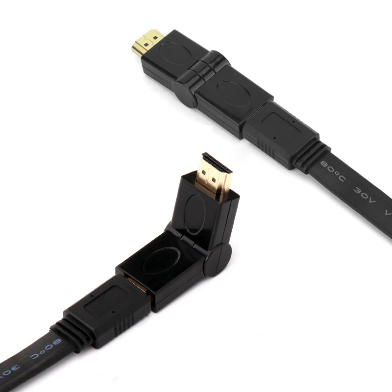 HDMI adapter male elbow 180-degree bend L-type extension 1.4 version | Электроника