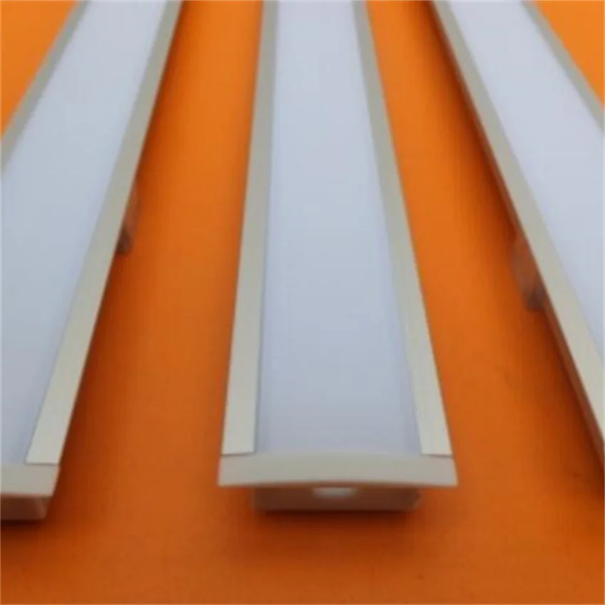 YANGMIN 0.5m/pcs Aluminum Channels with Diffuser, End Caps and Mounting Clips LED Strip Channel