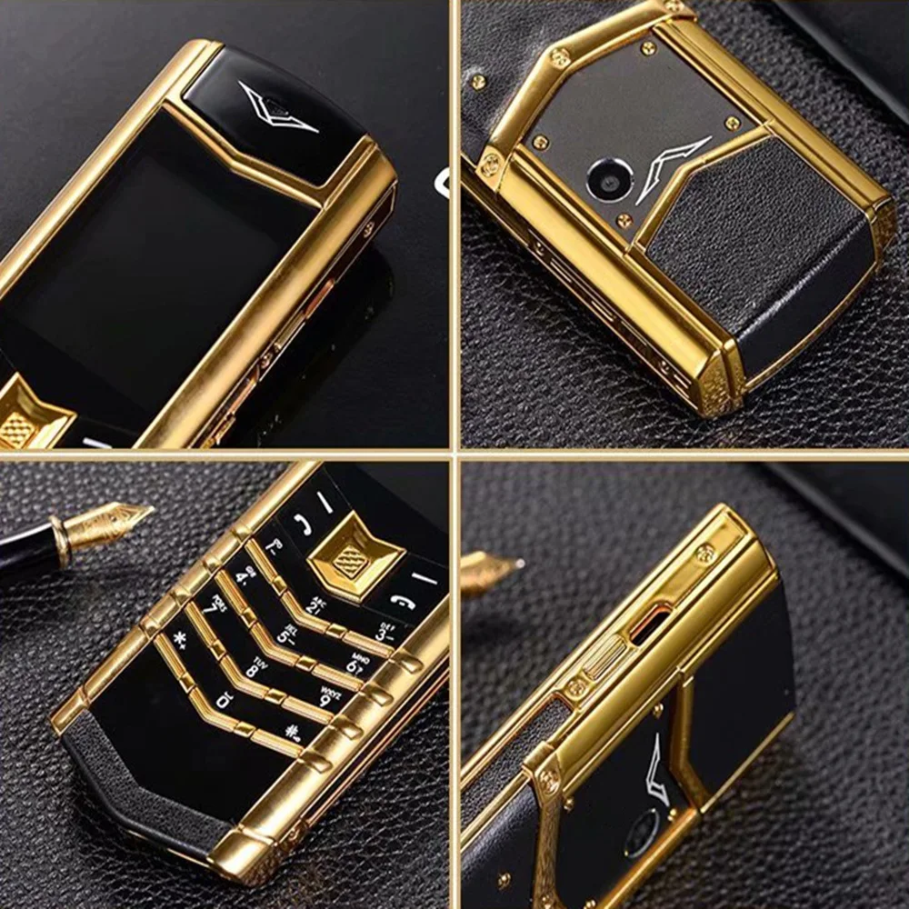 

New V10 Luxury Bar Unlock Dual Sim phone Mini thin cell phone Metal Body BT Dial Super Signal GSM MP3 FM phone Russian shock