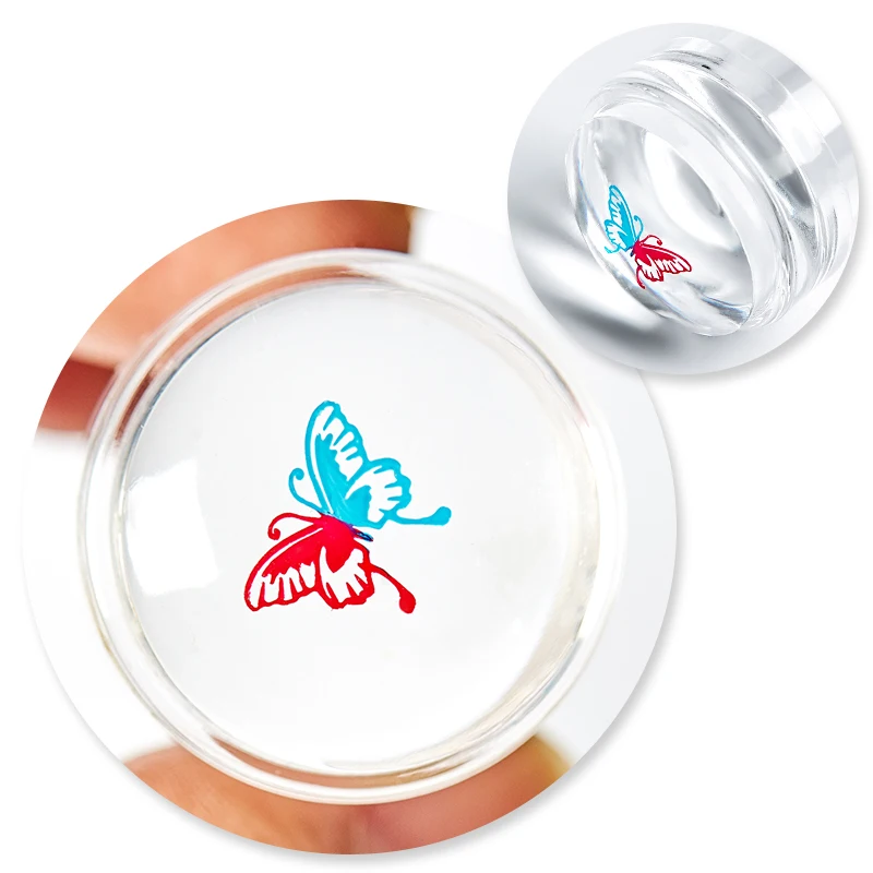 Набор скребков для ногтей штамповки инструменты прозрачные силиконовые насадки