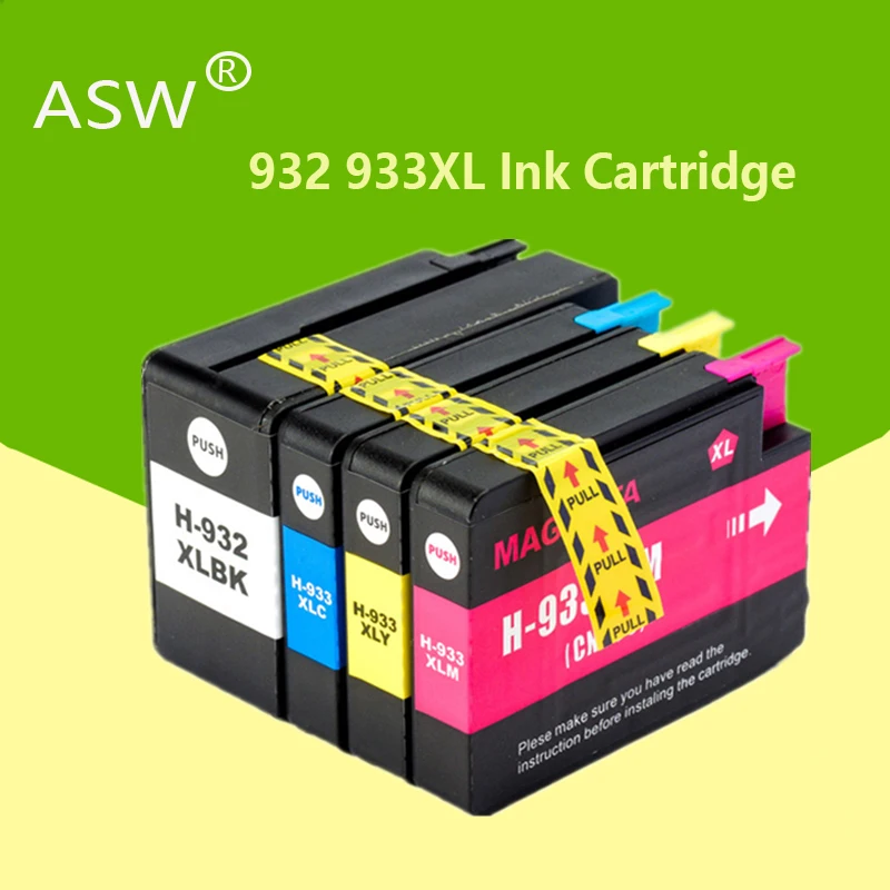 Чернильный картридж ASW 932XL 933XL для HP 932 hp Office jet 6100 6600 6700 7110 7610 7612|Чернильные