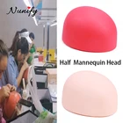 Голова-полуманекен Nunify из мягкого ПВХ для изготовления париков, красного, бежевого цвета, инструменты большого размера для изготовления париков, можно положить булавки, голова и подставку для париков