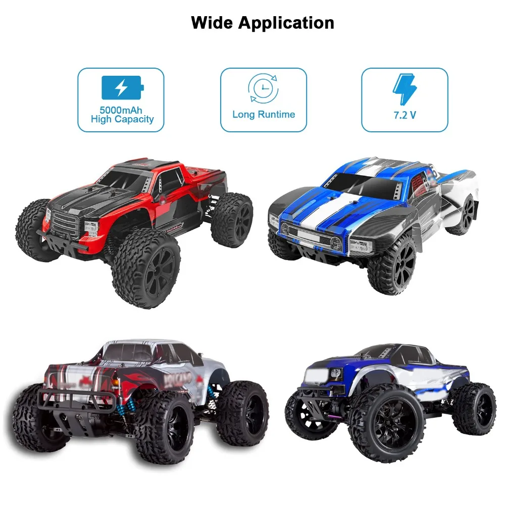 MELASTA 7,2 V 5000mAh NiMH перезаряжаемая RC игрушка батарея с разъемом разряда Tamiya/Banana для RC гоночных автомобилей лодки самолета