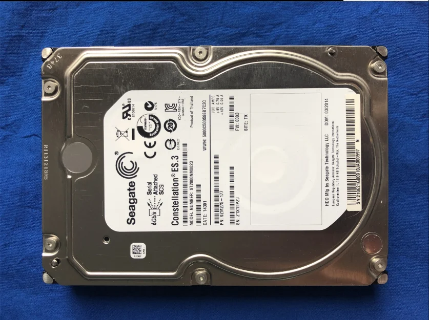 ST2000NM0023 2 ТБ SAS интерфейс 128M 7200 поворотный жесткий диск сервера | Электроника