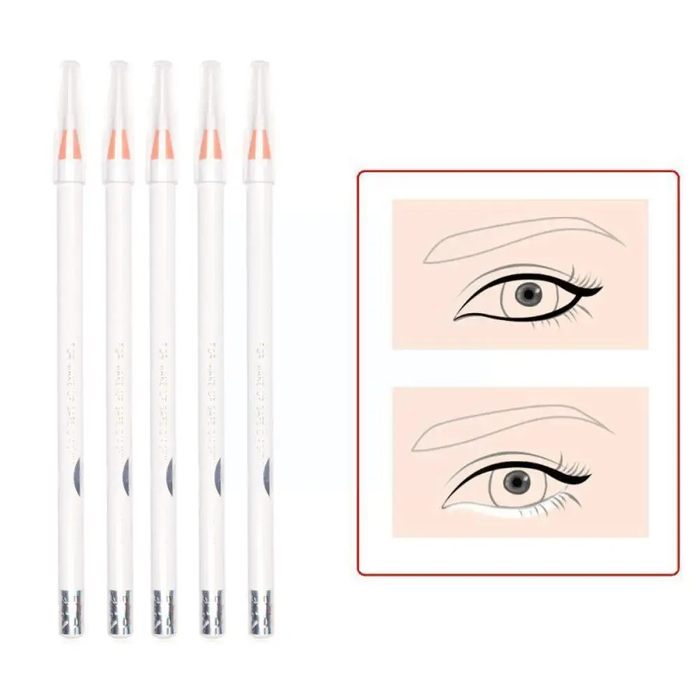 

Beauty Makeup Retouching Pen White Eyeliner Waterproof and Pencil White Eyebrow Line Sweat-proof Eyebrow Draw Pencil B2L1