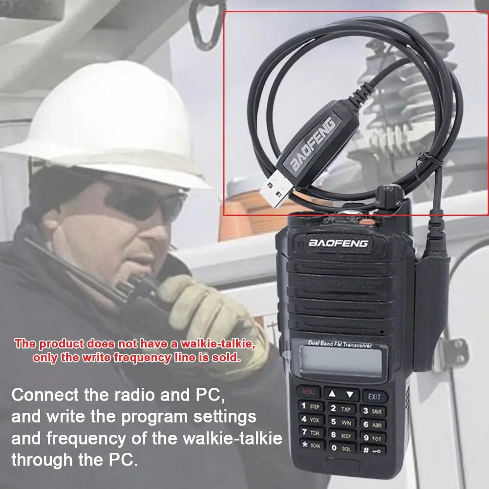 Walkie Talkie USB Кабель для программирования водонепроницаемый шнур Baofeng 8 Вт/15 Вт UV-9R PLUS