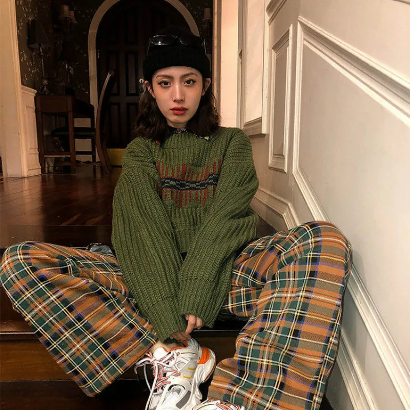 Женские пуловеры с вышивкой модная женская Свободная Удобная уличная одежда в