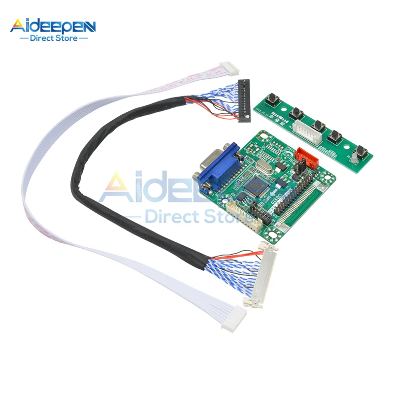 1 компл. 6820-B Универсальный LVDS lcd Montor экран драйвер плата контроллера Модуль 5 в 1"-42" Laptor компьютерные части DIY комплект с кабелем