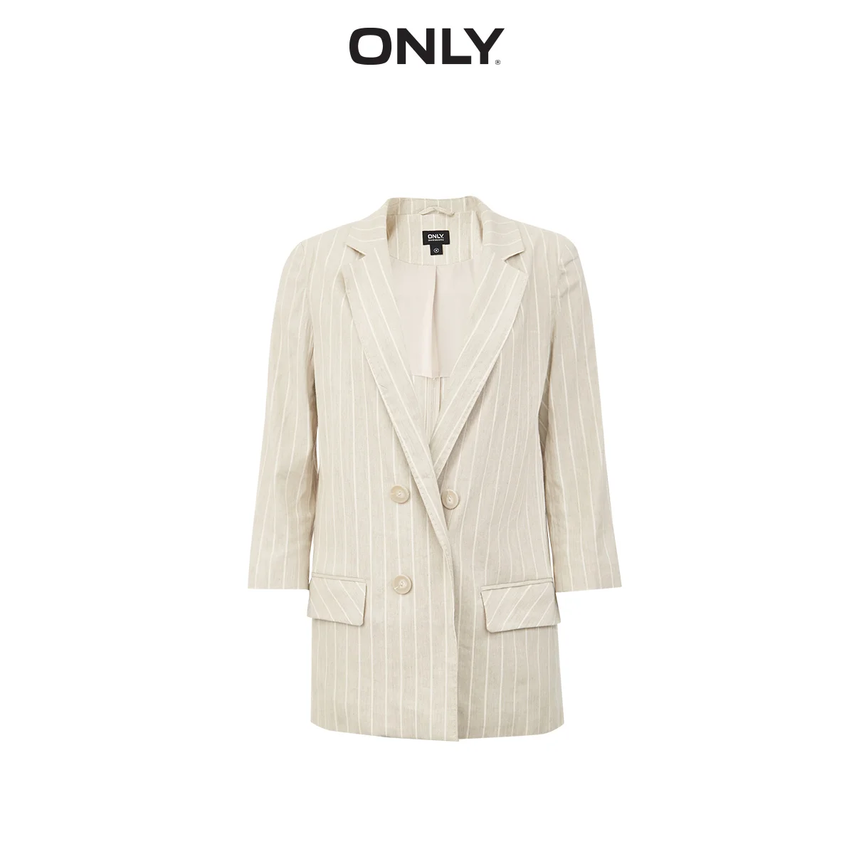 Женская Полосатый костюм куртка свободного кроя | одежда