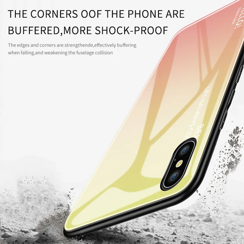 Для Huawei Nova 5 5T Pro 6 SE роскошный чехол с градиентным покрытием Aurora Rainbow &quotHello&quot