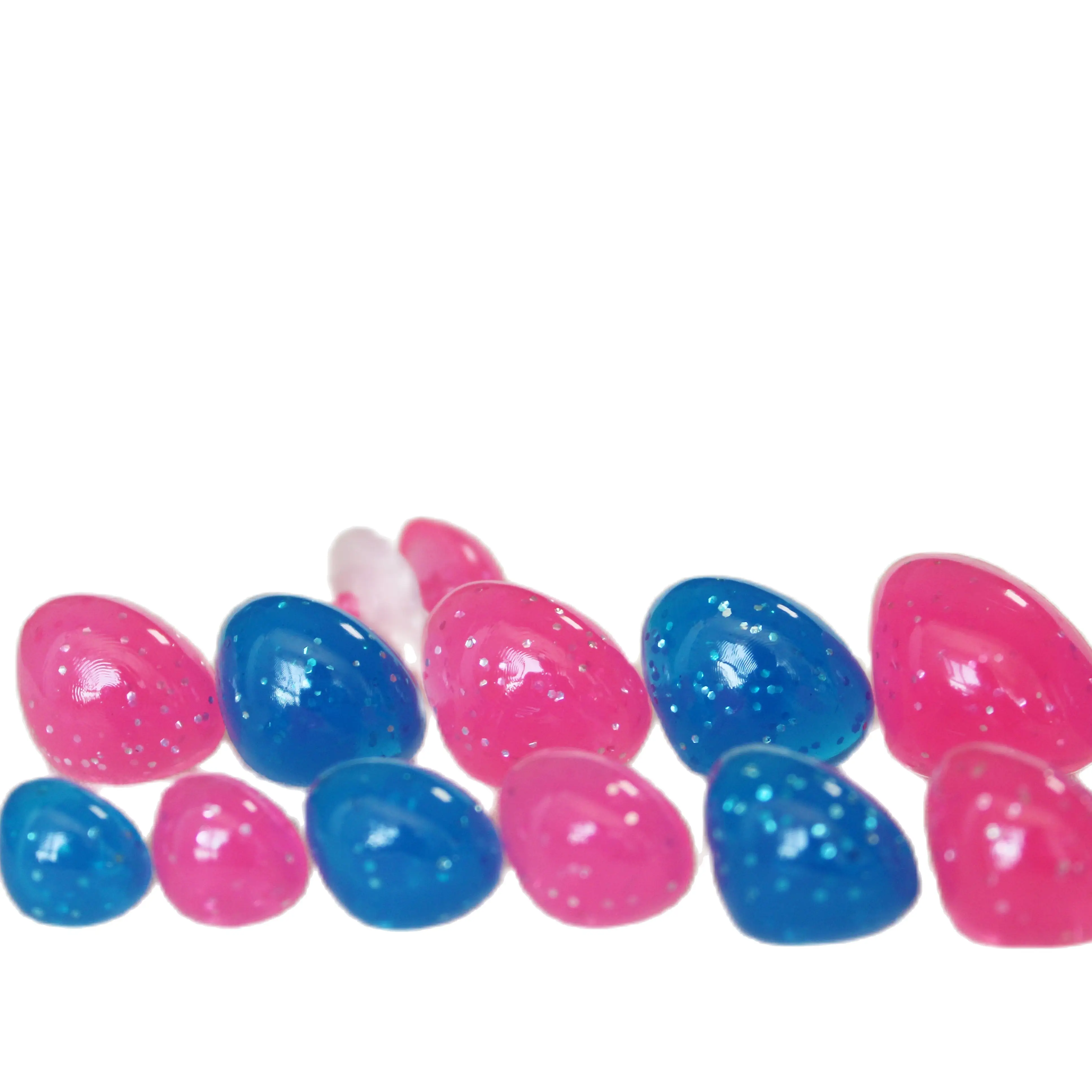 

30pcs 15mm to 26mm new style masckaszem customize glitter nose toy safety animal doll nose findings blue pink