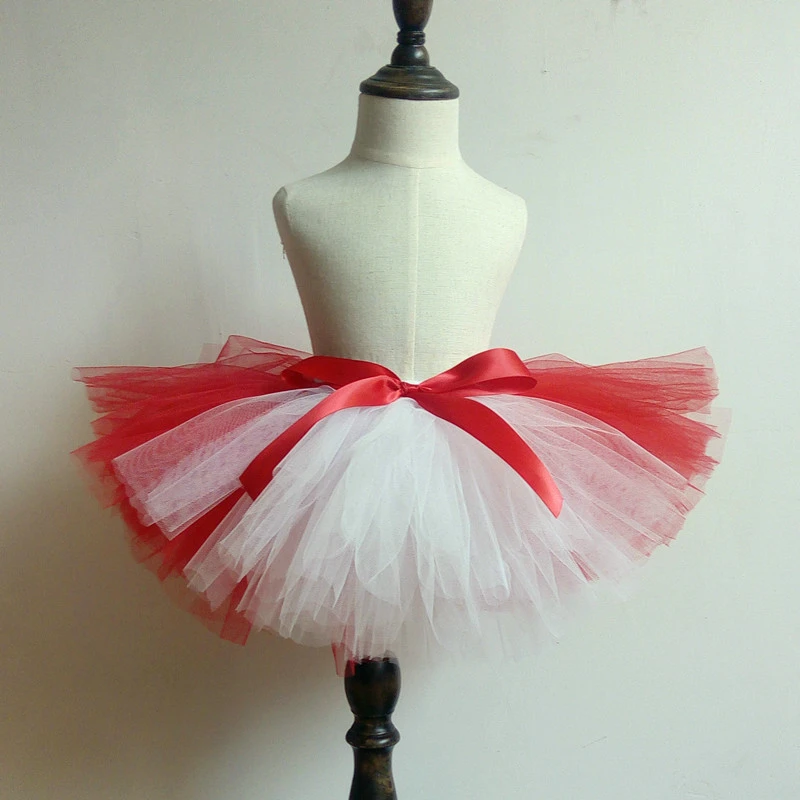 Юбка пачка Рождественский костюм Пышная юбка для девочек 100% ручная работа