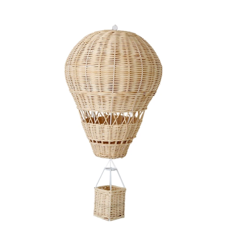 Hand-Woven Rattan Hot Air Balloon Children's Room Wall Decoration Bohemian Nursery Photo Props | Электроника