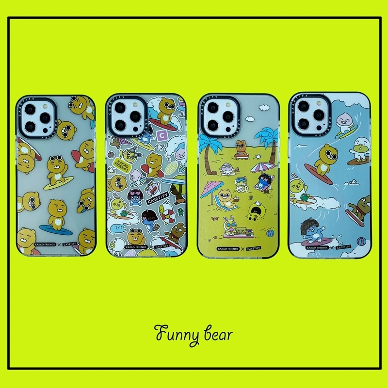 

INS Cute 3D Cartoon Bear Pattern Silicone Soft Case For iphone 11 12 Pro Max SE 2020 7 8 Plus 12Mini 11Pro XS Max X XR TPU Cover