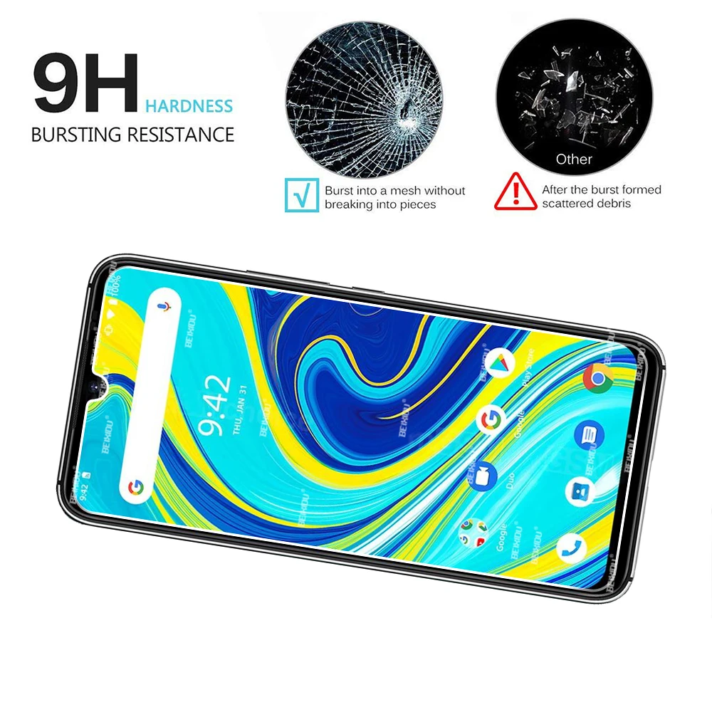 2 шт Полное закаленное стекло для UMIDIGI A7 PRO защита экрана 2.5D 9h профессиональная