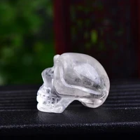 natural rock crystal quartz carving sweethearts gift skull fortune crafts home furnishings aura fengshui decoration christmas