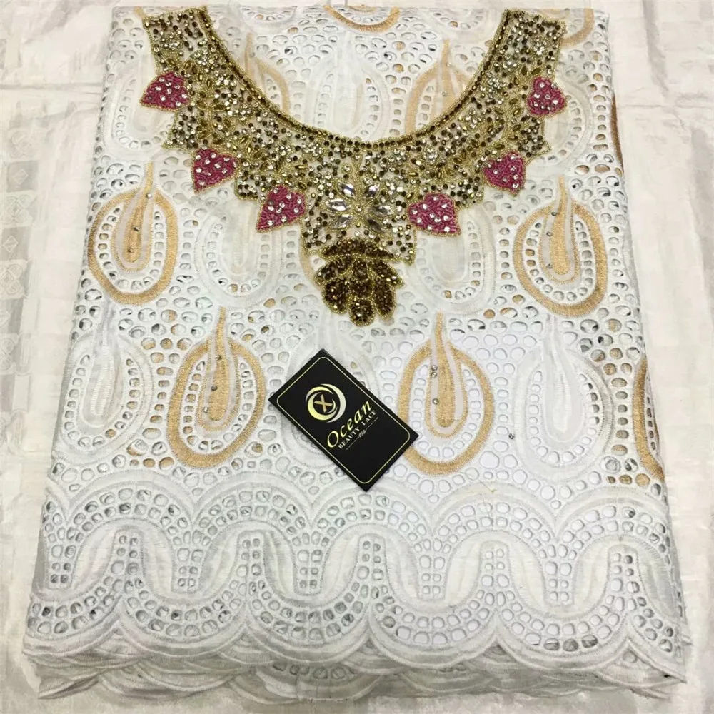 5Y швейцарская кружевная ткань с вышивкой + блестящие стразы вырезом африканские