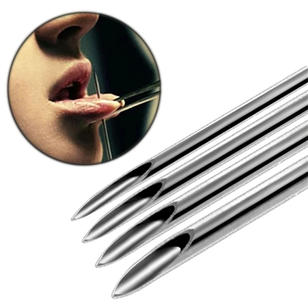 

Body Piercing Needles 12/14/16/18G Piercing Needle Disposable Sterile Body Tattoo Supply Assorted Ear Nose Navel Puncture Nipple